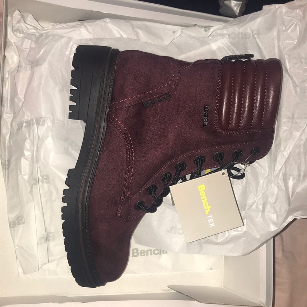 Bench Jayce Burgundy Boots. Size 7. New, never worn